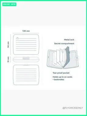 Accessories | Large Aluminum Wallet With Rfid Protection And Metal Lock ...